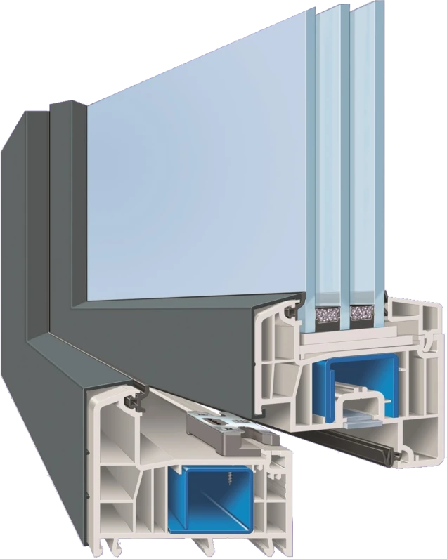 Kunststoff-Aluminium Fenster